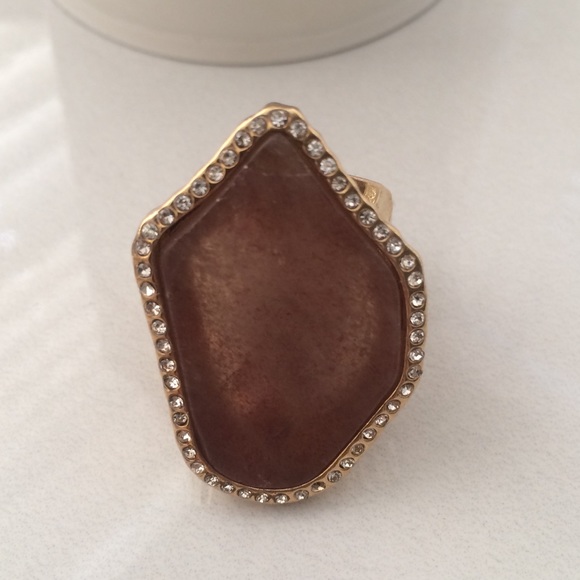 BCBGMaxAzria Jewelry - Sale New Edgy Statement Bcbg Stone Hammered Ring